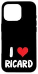 Coque pour iPhone 16 Pro I Love Ricard - Cœur