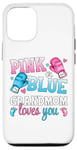 iPhone 13 Pro Pink Or Blue Grandmom Loves You Boxing Gender Reveal Party Case