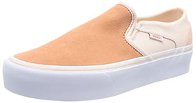 Vans Femme Basket, Caoutchouc, Bloc de Couleur Pêche, 40.5 EU