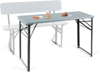 2x Table de Jardin Terasse Pliable Bois Extérieure Meuble Camping Balcon Gris