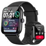 Smart Watch for Men(Answer/Make Call), Alexa Built-in 1.8" HD Mens Smartwatch with Heart Rate/SpO2/Sleep Monitor, 110+ Sports, IP68 Waterproof Step Counter Fitness Trackers for iPhone/Samsung/Android