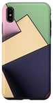 iPhone XS Max Pastel Colours Shapes Geometric Art Case