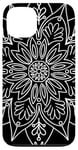 Coque pour iPhone 13 White Indian Mandala