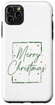 Coque pour iPhone 11 Pro Max Merry Christmas vert