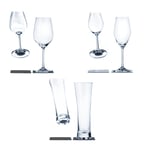 Silwy Trio Magnetic Crystal Glass Set - Beer, Wine & Prosecco