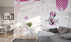 Komar Disney 023-DVD4 Papier peint photo non tissé, motif Minnie Mouse, 400 x 250 cm, pour chambre d'enfant, motif Minnie Mouse