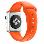 Bracelet en silicone boucle double orange pour votre Apple Watch Series 4 44mm/Series 3 2 1 42mm