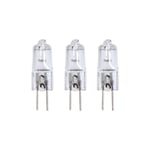 Lot de 3 ampoules halogènes culot G4, 375 Lumens, 2900 Kelvins, Blanc chaud, Dimmable - PACK3HG420W - Xanlite