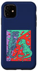 Coque pour iPhone 11 T-Rex Rock Climbing Dino Bouldering