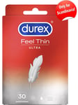 Durex: Feel Ultra Thin Condoms, 30 stk