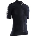 X-Bionic Effektor 4.0 T-Shirt Maillot de Compression de Cyclism Zippé Manches Courtes Femme, Opal Black/Arctic White, FR : S (Taille Fabricant : S)