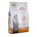 Almo Nature HFC Puppy M/L - Croquettes pour Chiots avec Poulet à l'origine Propres à la consommation Humaine et désormais utilisés comme Aliments pour Chiens.