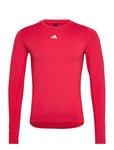 Adidas Performance Techfit Aeroready Longsleeve T-Shirt Men Röd