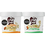 Pip & Nut - Smooth Almond Butter (1kg) | Natural Nut Butter, No Palm Oil, No Added Sugar, Hi-Oleic Almonds & - Coconut Almond Butter (1kg) | Natural Nut Butter, No Palm Oil