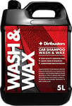 Dirtbusters Car Shampoo With Wax, Deep Cleaning Car Wash & Wax With A Carnauba Waxed Glossy Shine Finish, To Clean & Detail All Vehicle Exteriors (5L)