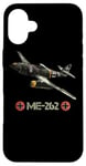 Coque pour iPhone 16 Plus La Seconde Guerre mondiale 2 avion de chasse allemand ME 262