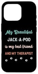 Coque pour iPhone 16 Pro Jack-A-Poo Jackapoo Chien Papa Maman Ami et Thérapeute