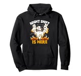 Nurse Ghost Jack O Lantern Halloween Night Shift Is Here Pullover Hoodie