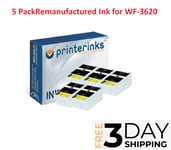 27XL T2711 Black Remanufactured Ink for WF-3620 WF-7710DWF WF-3620DWF - 5 Pack