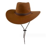 Vintage Cowboyhatt för Män och Kvinnor Brown