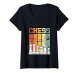 Womens Chess t shirt, Vintage chess , chess lovers, chess for kids V-Neck T-Shirt