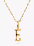 Edge of Ember 14ct Gold Initial Pendant Necklace, Yellow Gold