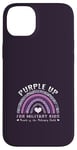 Coque pour iPhone 14 Plus Purple Up for Military Kids Mois de l'enfant militaire