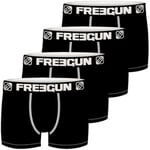 Boxers Freegun  Lot de 4 Boxers homme microfibre