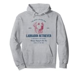 Retro Styled Vintage Labrador Retriever Pullover Hoodie