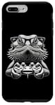 Coque pour iPhone 7 Plus/8 Plus Lunettes Nerdy Dragon Barbu Amusant Gamer