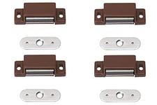Metafranc Attache magnétique – Plaque arrière fixe – Montage facile – Convient pour portes de meubles et rabats/fermeture de porte/aimant de maintien/boucles de meuble, 350606