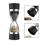 (Black)Pepper Mill Grinders Shakers Gift Set Salt And Pepper Grinder Set For