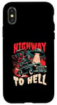 Coque pour iPhone X/XS Highway to Hell - Bold Urban Graffiti Esthétique