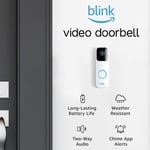 Blink Video Doorbell Wired or Battery with Sync Module 2- White