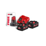 Milwaukee M18 Batterisett HNRG-802 M/Lader