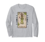 The Hanged Man Frog Tarot Style Graphic, Cool Novelty Frog Long Sleeve T-Shirt