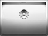 BLANCO 521579 Claron 550-U Built-in Kitchen Sink Undermount, Stainless Steel, Satin Gloss, 550mm