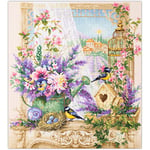 Magic needle 515-280 ZW Le secret de la Provence Kit de point de croix avec motif compté Zweigart Edition, coton, multicolore, 35 x 40 cm