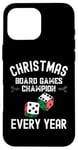 Coque pour iPhone 16 Pro Max Champion des jeux de société de Noël chaque année