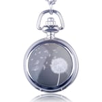 DSHUJC Montre de Poche, Pissenlit Quartz Montre de Poche Collier Petit Pendentif Montre pour Femmes Hommes Meilleurs Cadeaux