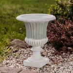 Bac Antique Vase Pot de Fleurs 46 CM 16 KG 7 Litre Gris Béton résistant au gel