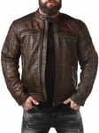 Rockdenim RD Rooster Skinnjakke - Brun