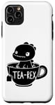 Coque pour iPhone 11 Pro Max Dinosaure drôle Tea-Rex T-Rex Dinosaure