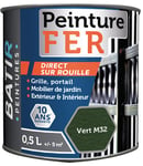 Batir Peintures Peinture fer martelé peintures - 0,5 l Vert