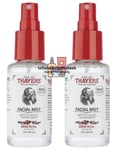 2 x Thayers Facial Mist ROSE PETAL Witch Hazel Aloe Vera Formula ALCOHOL FREE