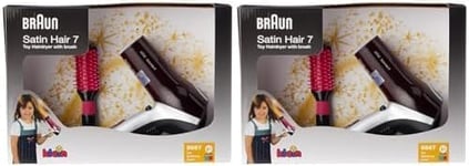 Klein Theo 5867 - Braun Satin Hair 7 Hairdryer With Free Brush,Toy (Pack of 2)