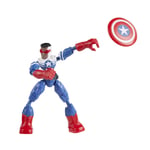 Marvel Avengers Bend and Flex figur 15 cm - Captain America Falcon