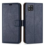 Case Collection for Samsung Galaxy A12 Phone - Premium Leather Folio Flip Cover | Magnetic Closure | Kickstand | Money and Card Holder Wallet | Compatible with Samsung A12 Case