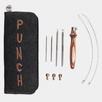 Knitpro Punch Needle Kit 2-5 mm 4 stÃ¸rrelser - Jordfarget