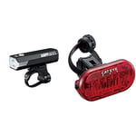 CatEye Unisex's Ampp 800 Front Bicycle Light, Black, One Size & Omni 3 TL-LD135 3 LED Rear Light - Black